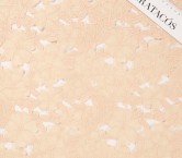 Coral ramie flower with laser cut