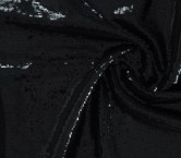Black linen with sequins