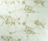 Fluid metallic flower embroidery oro