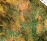 Green orange tie dye hair fabric