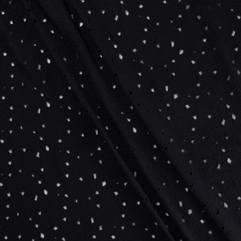 Delicate floral laser cut negro