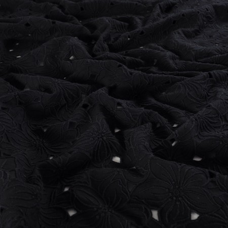 Black delicate floral laser cut