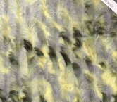 Green printed linear hair fabric