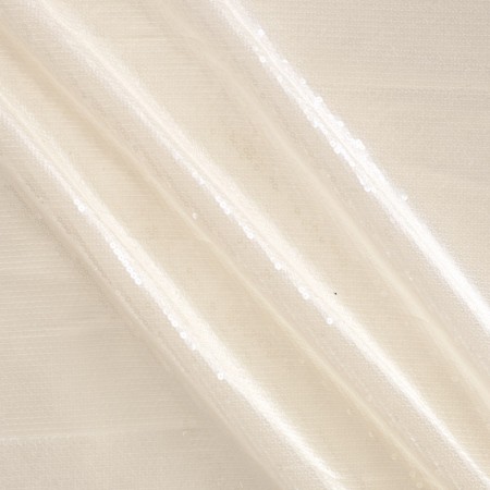 Ivory organza with transparent sequins