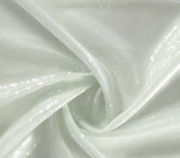 Organza with transparent sequins verde