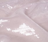 Organza with transparent sequins rosa