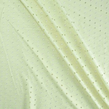Green geometrical eyelight cotton