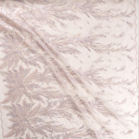 Dusty pink two-tone embroidered fantasy