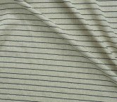 Sailor sequin stripes on linen ivory