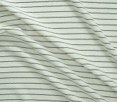 Sailor sequin stripes on linen ivory