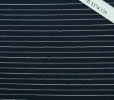 Sailor sequin stripes on linen navy
