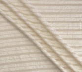 Ivory double sequin stripes on linen