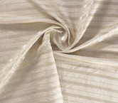 Natural double sequin stripes on linen