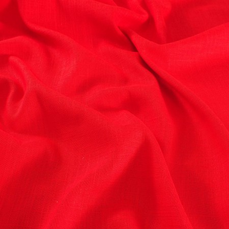 Red orange linen viscosa