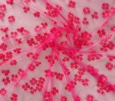 3d thread flowers fuxia