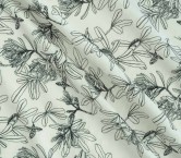 Profiled vegetation on linen ivory