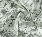 Profiled vegetation on linen ivory