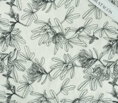 Profiled vegetation on linen ivory