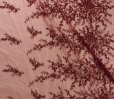 Flower border design with beads negro