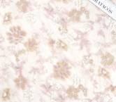 Beige floral design with sequins and threads