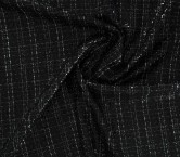 Tweed with sequins blanco negro