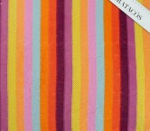 Multicolor lilac striped sequins on stretch