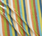 Striped sequins on stretch multicolor lila