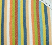 Multicolor blue green striped sequins on stretch