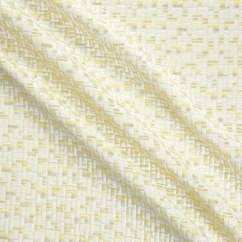 Jacquard geometrico lame amarillo