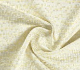 Jacquard geometrico lame amarillo