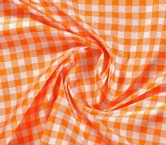 Jacquard cuadro vichy naranja