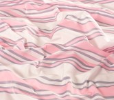 Pink striped taffeta