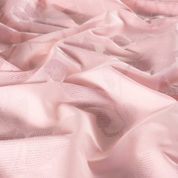 Jacq. floral fil coupé rosa