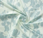 Turquoise floral jacquard