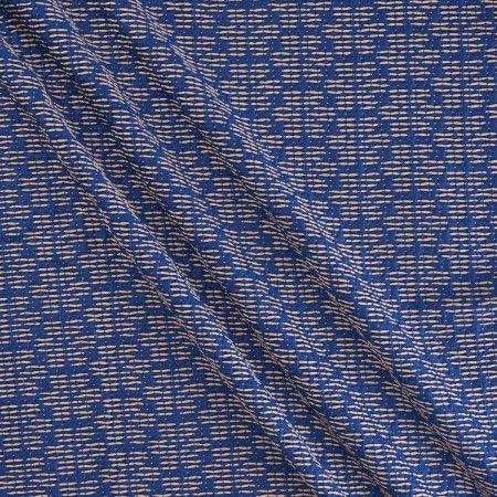 Blue floral r?stic jacq