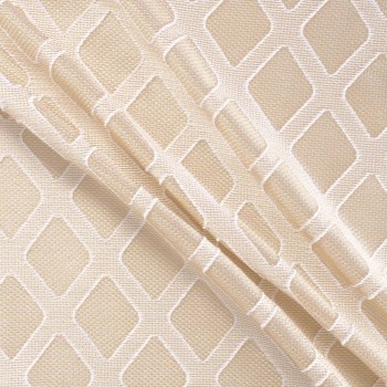 Organza jacquard blanco