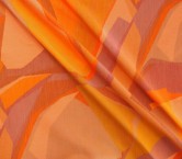 Orange chine fabric