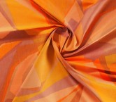 Orange chine fabric