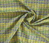 Tweed lamÉ multicolor verde amarillo