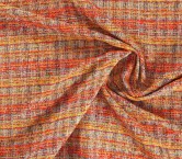 Red orange multicolored tweed