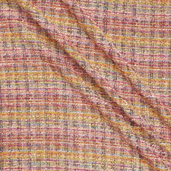 Tweed lamÉ multicolor rosa amarillo