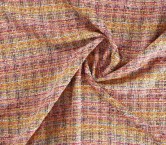 Pink yellow multicolored tweed
