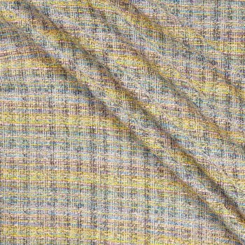 Tweed lamÉ multicolor azul amarillo