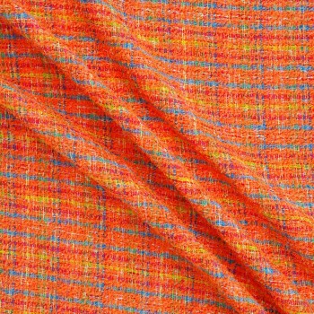 Tweed multicolor naranja