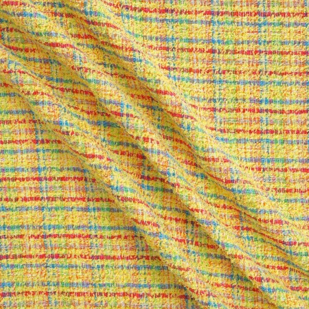 Tweed multicolor amarillo