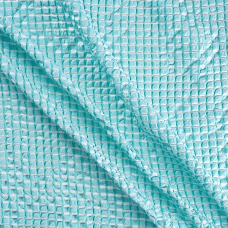 Turquoise jacquard relief