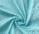 Turquoise jacquard relief