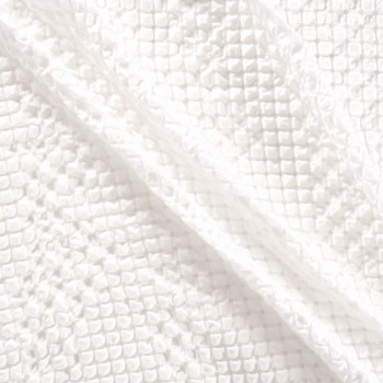 White jacquard relief