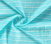 Turquoise stripe jacquard