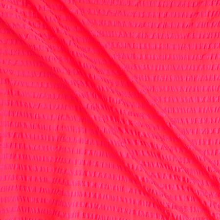 Rayas seersucker fuxia